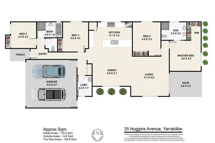 Floorplan of Homely house listing, 35 Huggins Avenue, Yarrabilba QLD 4207