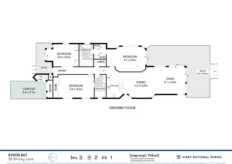 Floorplan of Homely house listing, 32 Shirley Lane, Byron Bay NSW 2481