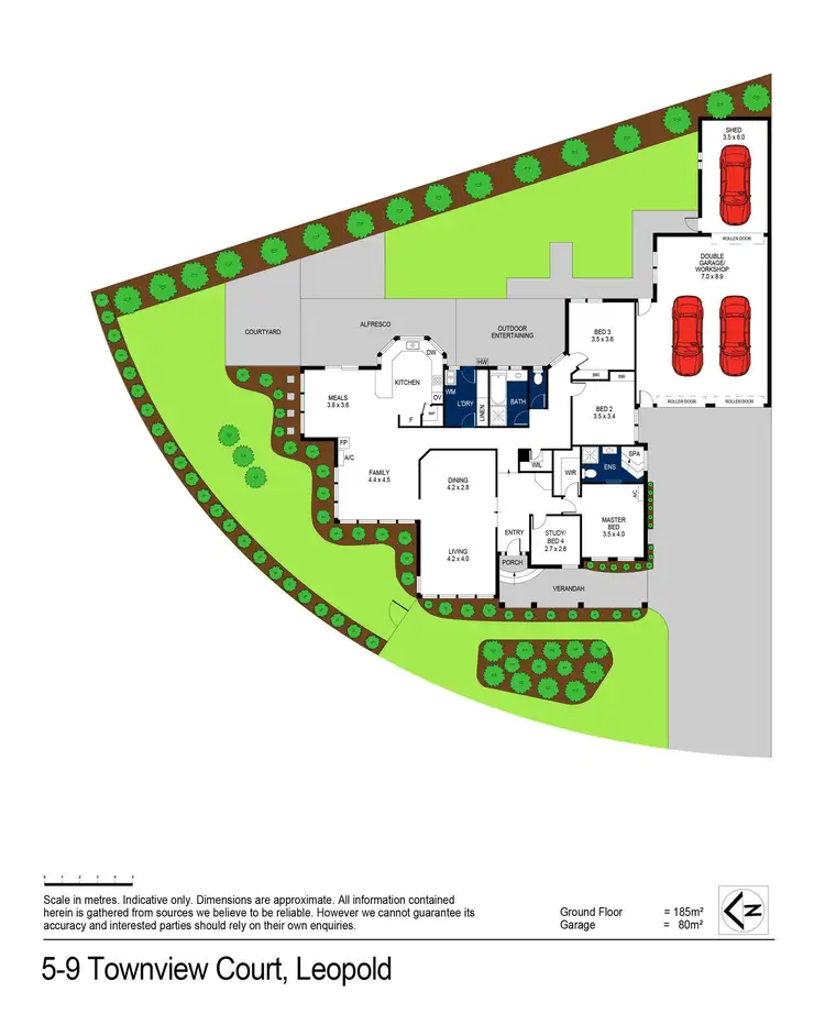 Floorplan of Homely house listing, 5-9 Townview Court, Leopold VIC 3224