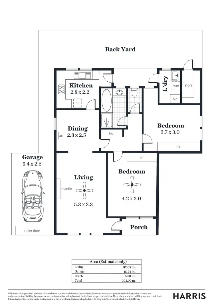 Floorplan of Homely unit listing, 3/4 Third Avenue, Glenelg East SA 5045
