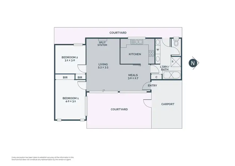 Floorplan of Homely unit listing, 6/48 Cooper Street, Preston VIC 3072