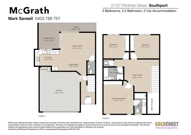 Floorplan of Homely townhouse listing, 2/127 Pohlman Street, Southport QLD 4215