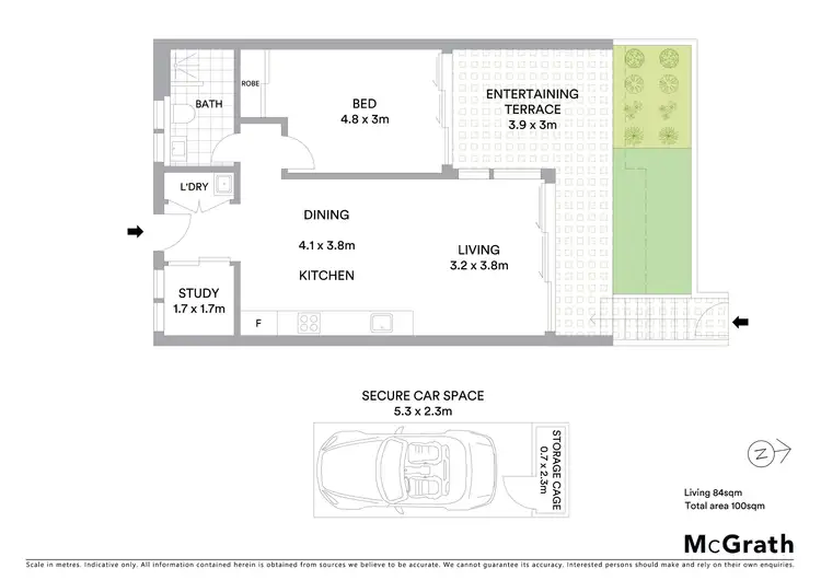 Floorplan of Homely apartment listing, 35/1 Cawood Avenue, Little Bay NSW 2036