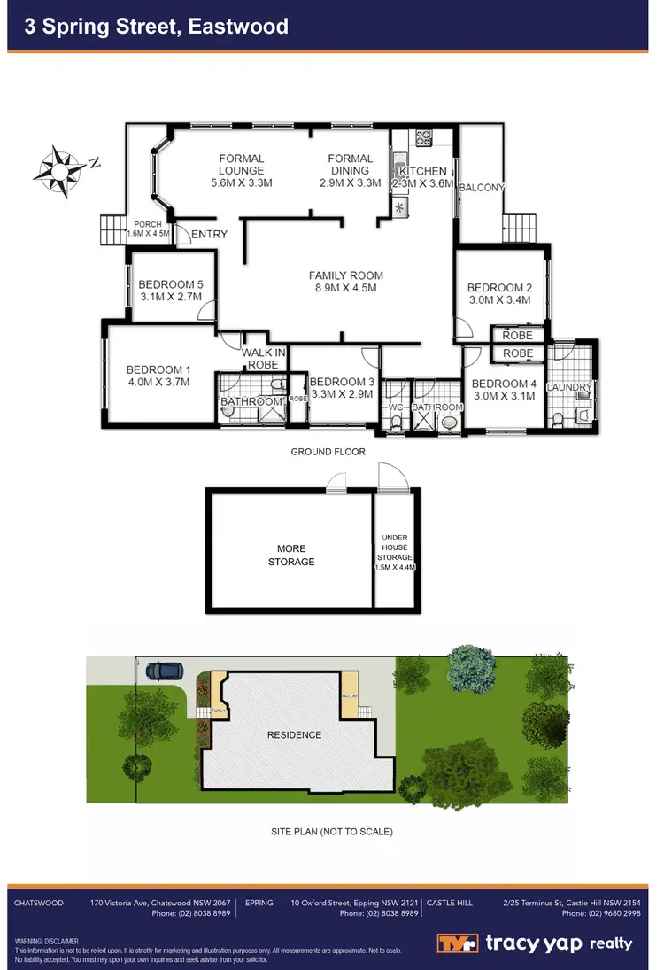 Floorplan of Homely house listing, 3 Spring Street, Eastwood NSW 2122