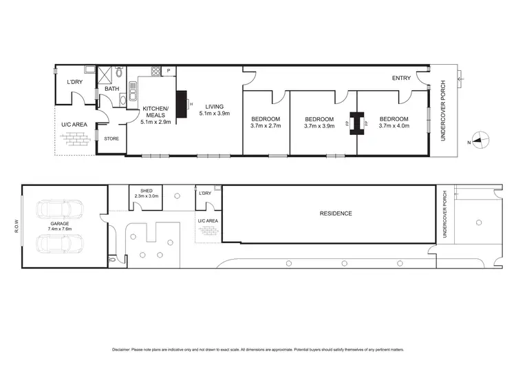 Floorplan of Homely house listing, 13 Thomas Street, Moonee Ponds VIC 3039