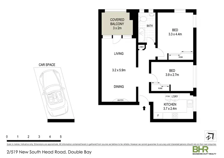 Floorplan of Homely apartment listing, 2/519 New South Head Road, Double Bay NSW 2028