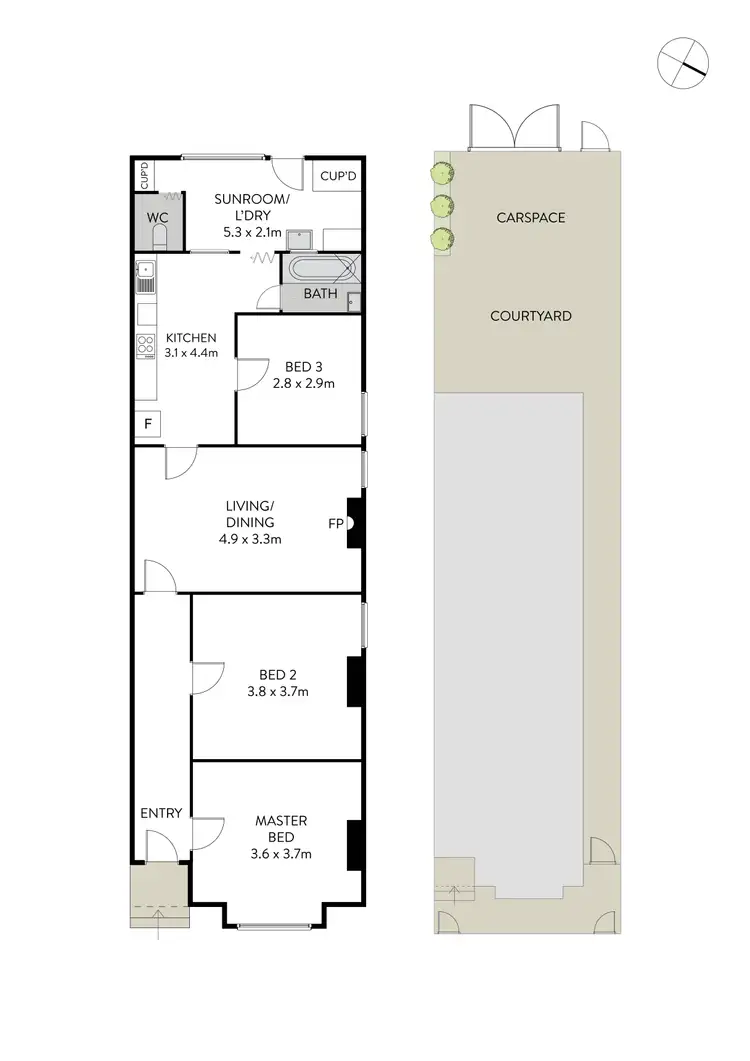 Floorplan of Homely house listing, 37 Roberts Street, Camperdown NSW 2050