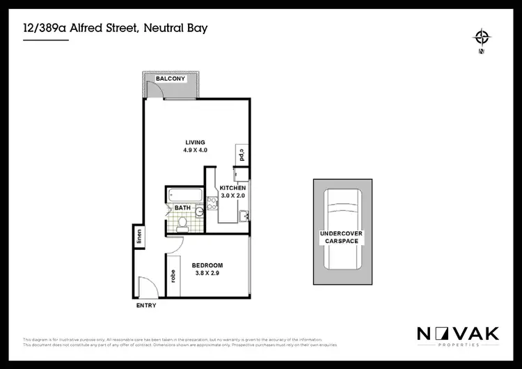 Floorplan of Homely apartment listing, 12/389A Alfred Street, Neutral Bay NSW 2089