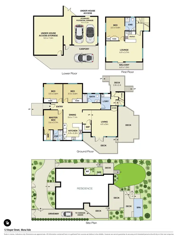 Floorplan of Homely house listing, 12 Vesper Street, Mona Vale NSW 2103