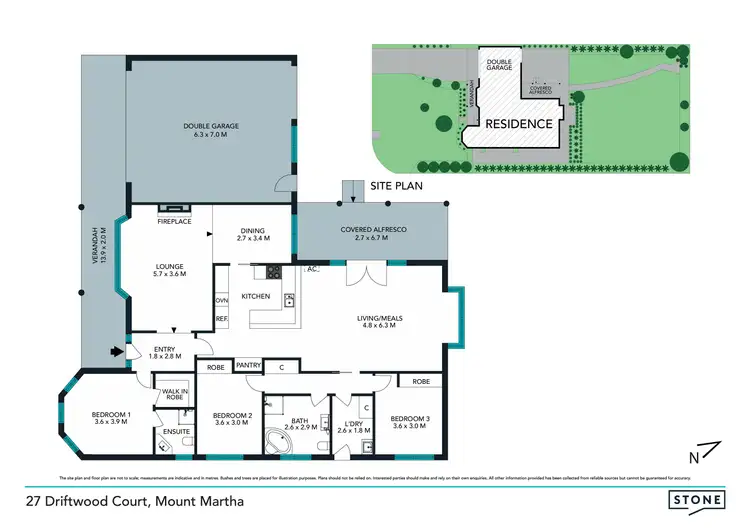 Floorplan of Homely house listing, 27 Driftwood Court, Mount Martha VIC 3934