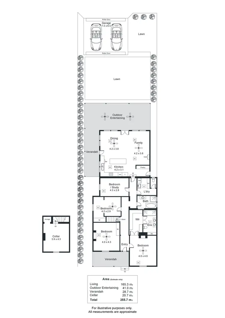 Floorplan of Homely house listing, 42 First Avenue, St Peters SA 5069