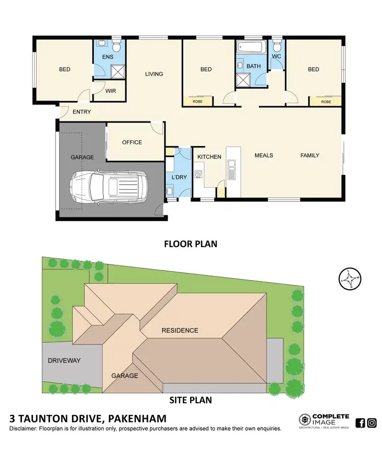 Floorplan of Homely house listing, 3 Taunton Drive, Pakenham VIC 3810