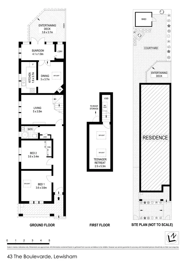 Floorplan of Homely house listing, 43 The Boulevarde, Lewisham NSW 2049