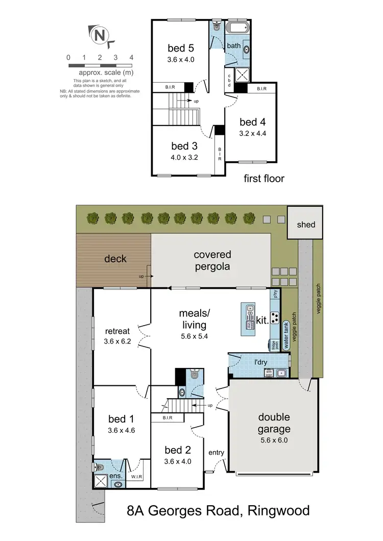 Floorplan of Homely house listing, 8A Georges Road, Ringwood VIC 3134