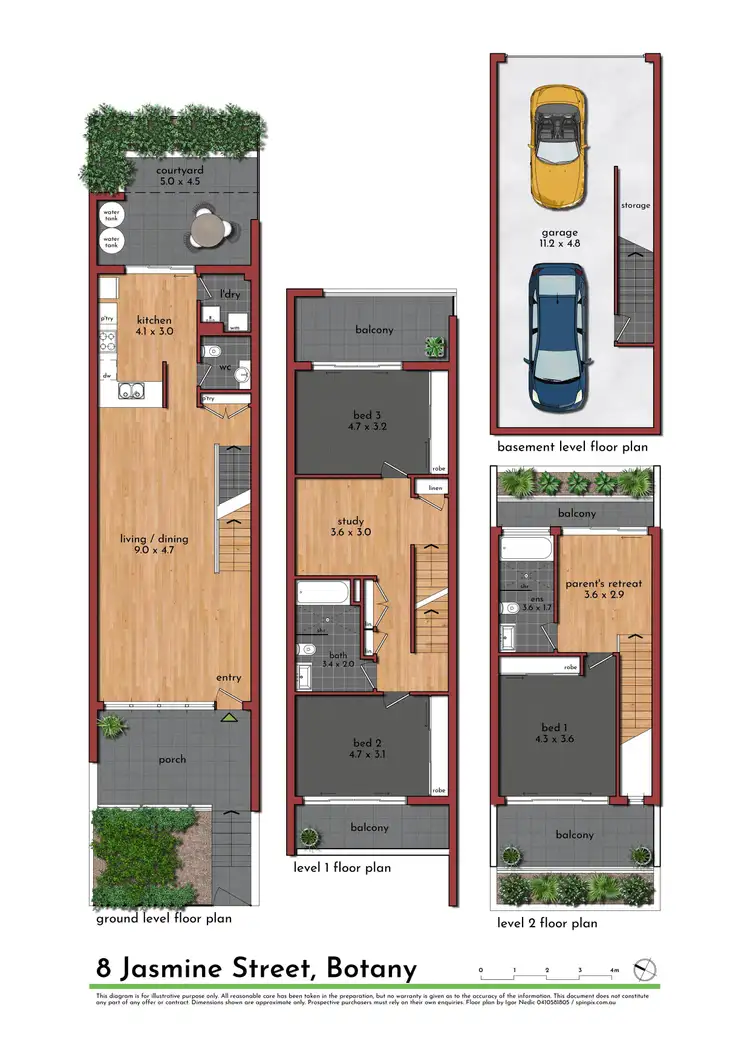 Floorplan of Homely house listing, 8 Jasmine Street, Botany NSW 2019