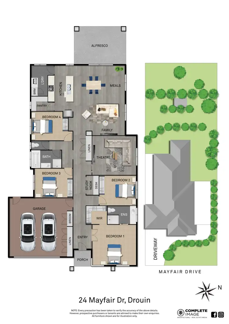 Floorplan of Homely house listing, 24 Mayfair Drive, Drouin VIC 3818