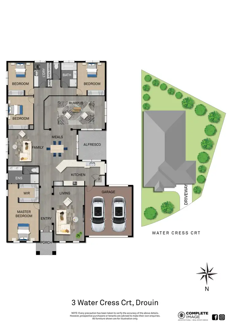 Floorplan of Homely house listing, 3 Water Cress Court, Drouin VIC 3818