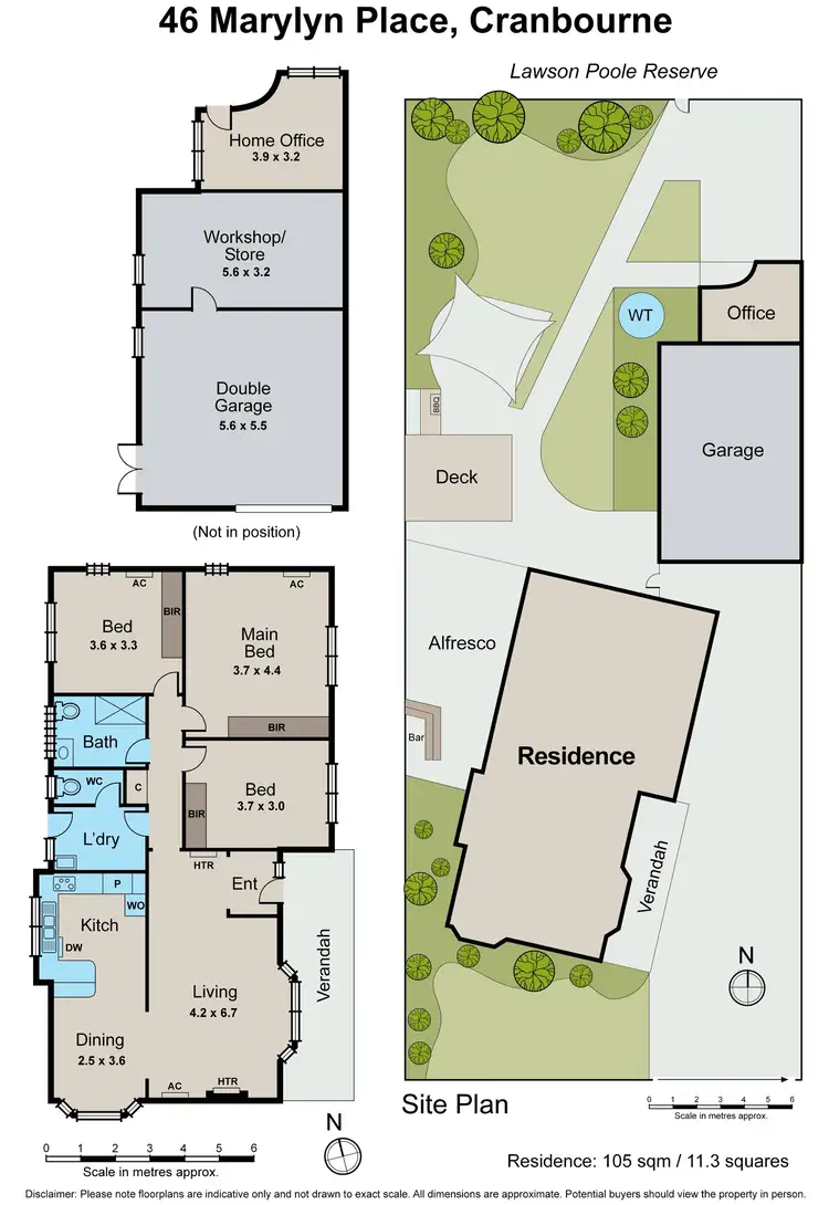 Floorplan of Homely house listing, 46 Marylyn Place, Cranbourne VIC 3977
