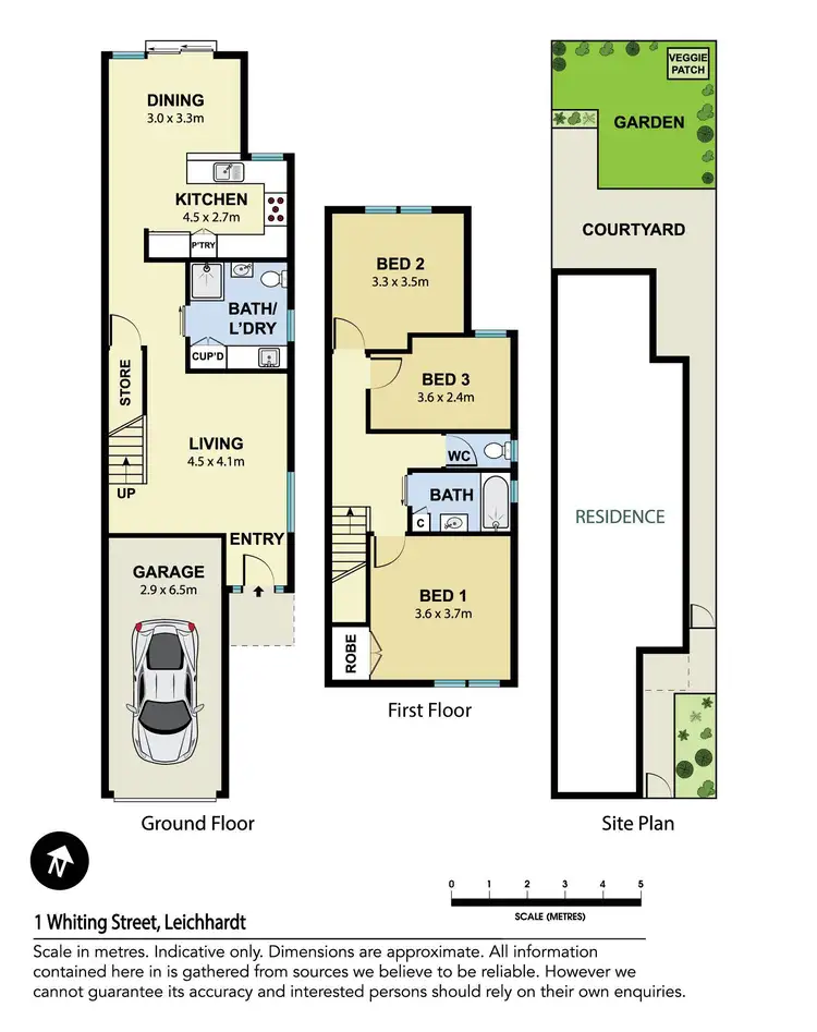 Floorplan of Homely house listing, 1 Whiting Street, Leichhardt NSW 2040