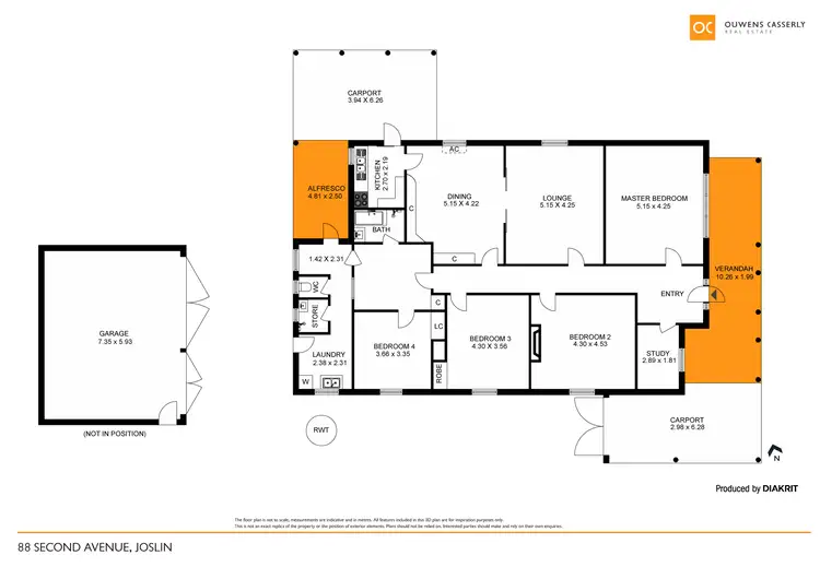 Floorplan of Homely house listing, 88 Second Avenue, Joslin SA 5070