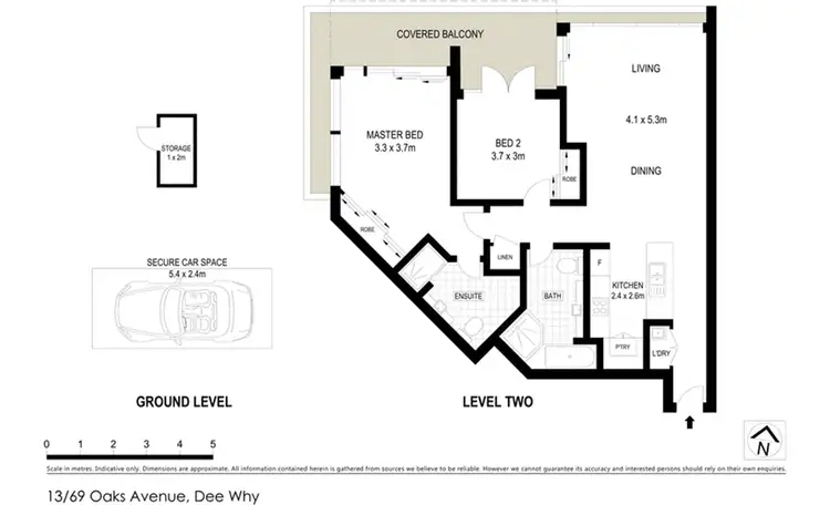 Floorplan of Homely apartment listing, 13/69 Oaks Avenue, Dee Why NSW 2099