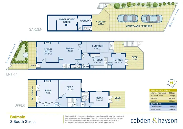 Floorplan of Homely house listing, 3 Booth Street, Balmain NSW 2041