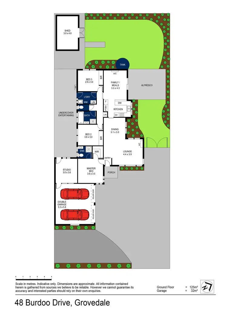 Floorplan of Homely house listing, 48 Burdoo Drive, Grovedale VIC 3216