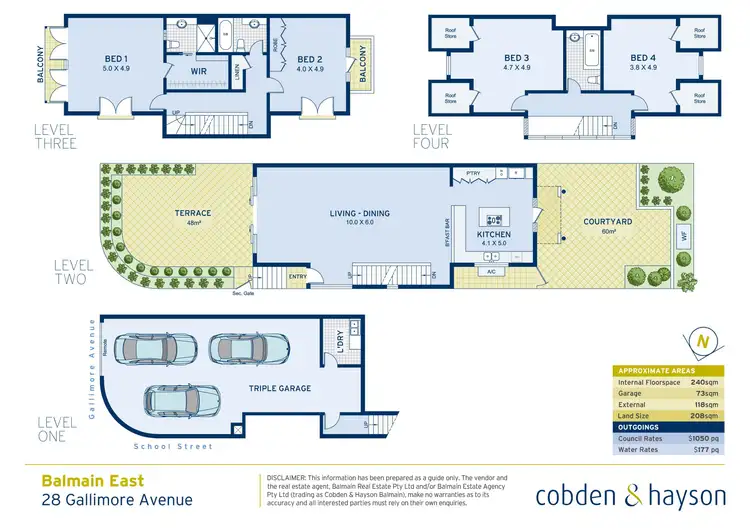 Floorplan of Homely house listing, 28 Gallimore Avenue, Balmain East NSW 2041