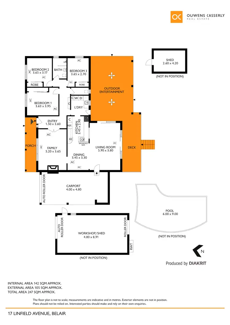 Floorplan of Homely house listing, 17 Linfield Avenue, Belair SA 5052