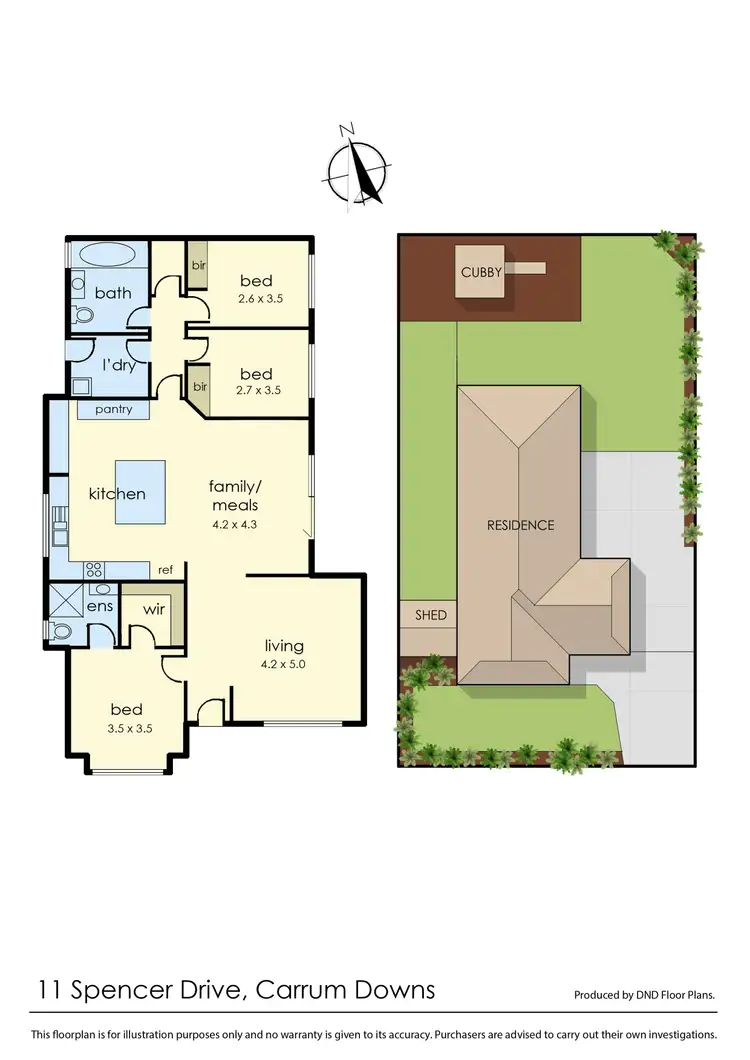 Floorplan of Homely house listing, 11 Spencer Drive, Carrum Downs VIC 3201