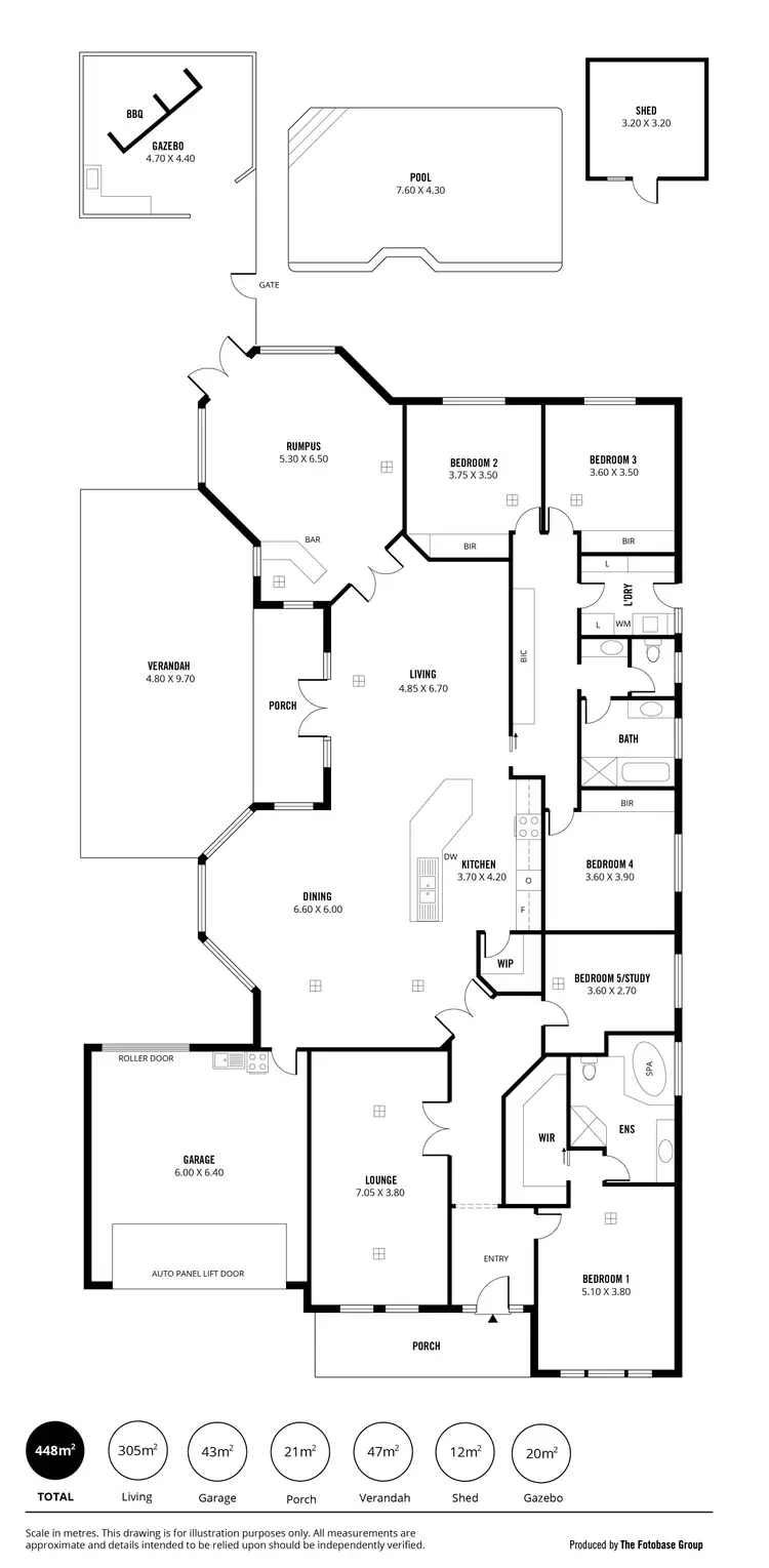 Floorplan of Homely house listing, 4 Davies Avenue, Tranmere SA 5073