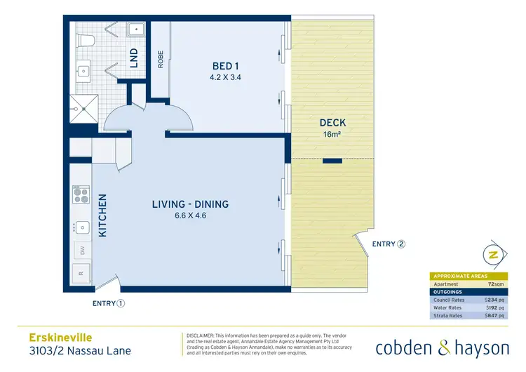 Floorplan of Homely apartment listing, 3103/2 Nassau Lane, Erskineville NSW 2043