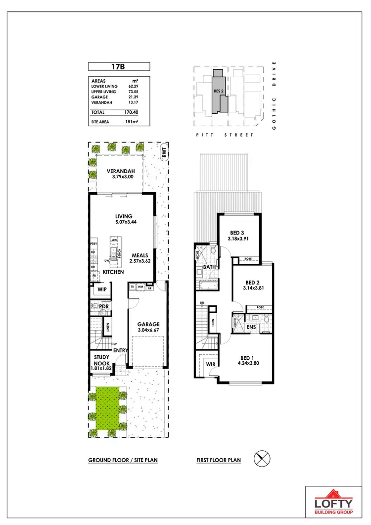 Floorplan of Homely house listing, 17A, B & C Pitt Street, Paradise SA 5075