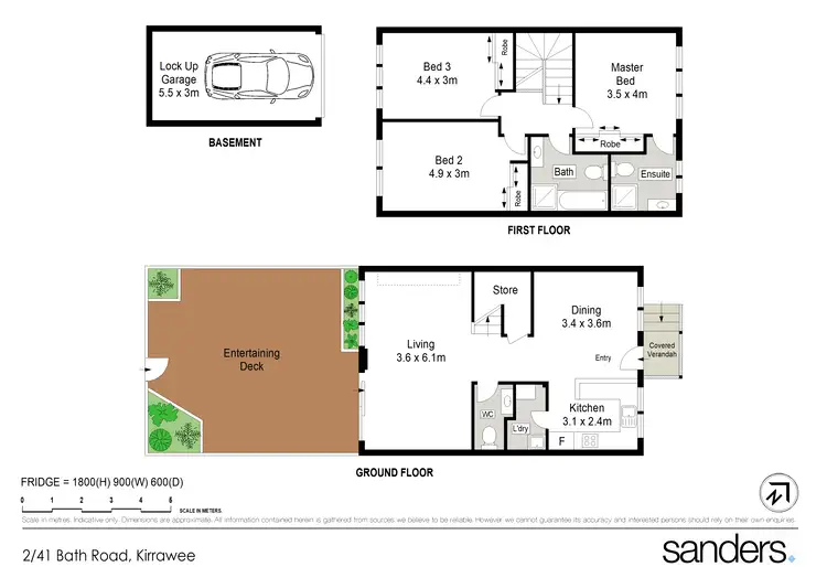 Floorplan of Homely townhouse listing, 2/41 Bath Road, Kirrawee NSW 2232