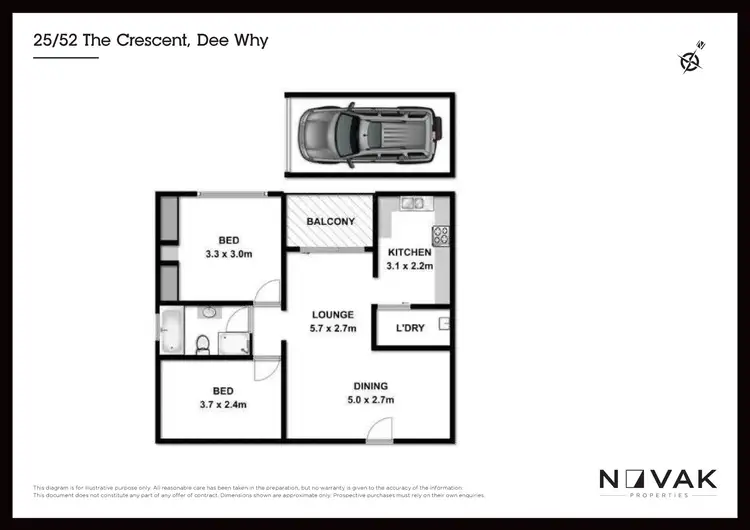 Floorplan of Homely apartment listing, 25/52 The Crescent, Dee Why NSW 2099