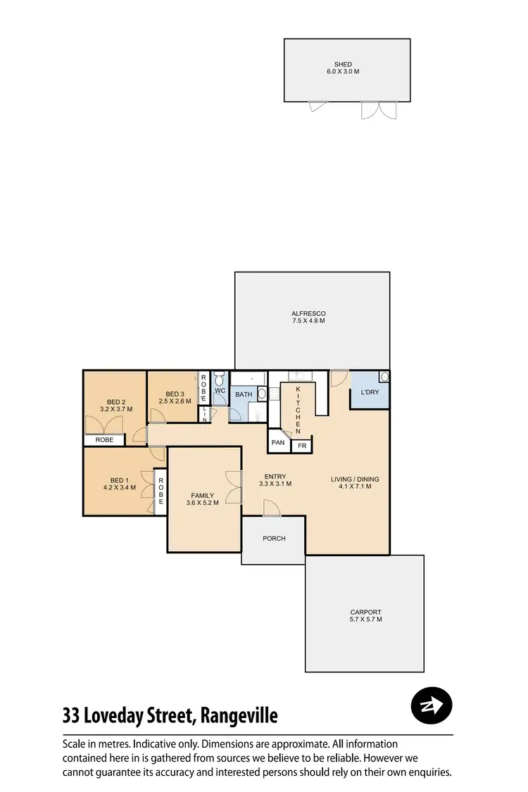 Floorplan of Homely house listing, 33 Loveday Street, Rangeville QLD 4350