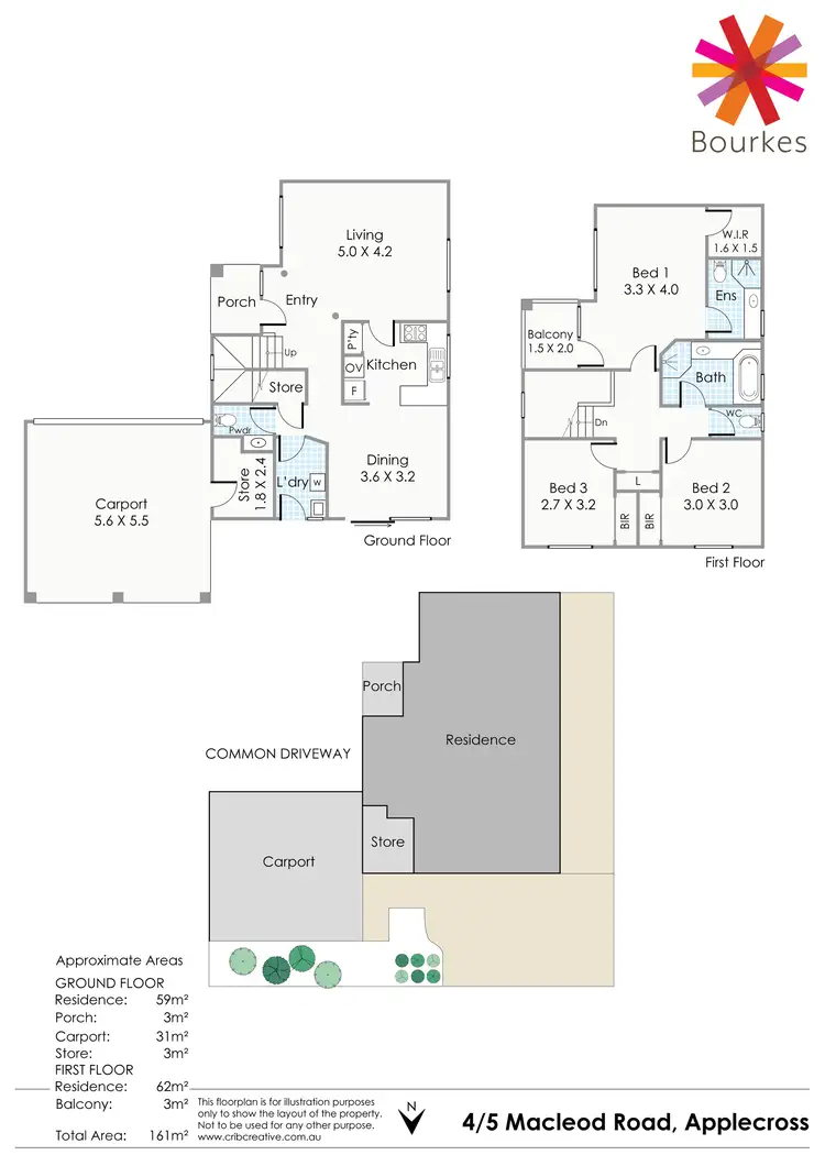 Floorplan of Homely townhouse listing, 4/5 MacLeod Road, Applecross WA 6153