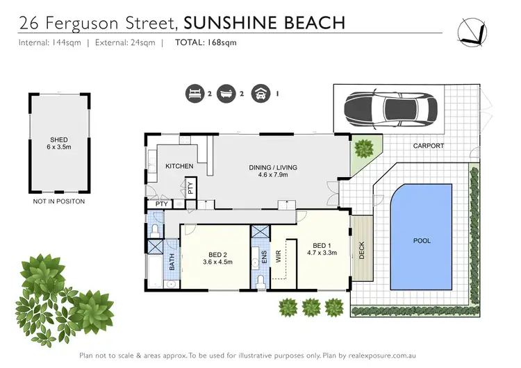 Floorplan of Homely house listing, 26 Ferguson Street, Sunshine Beach QLD 4567