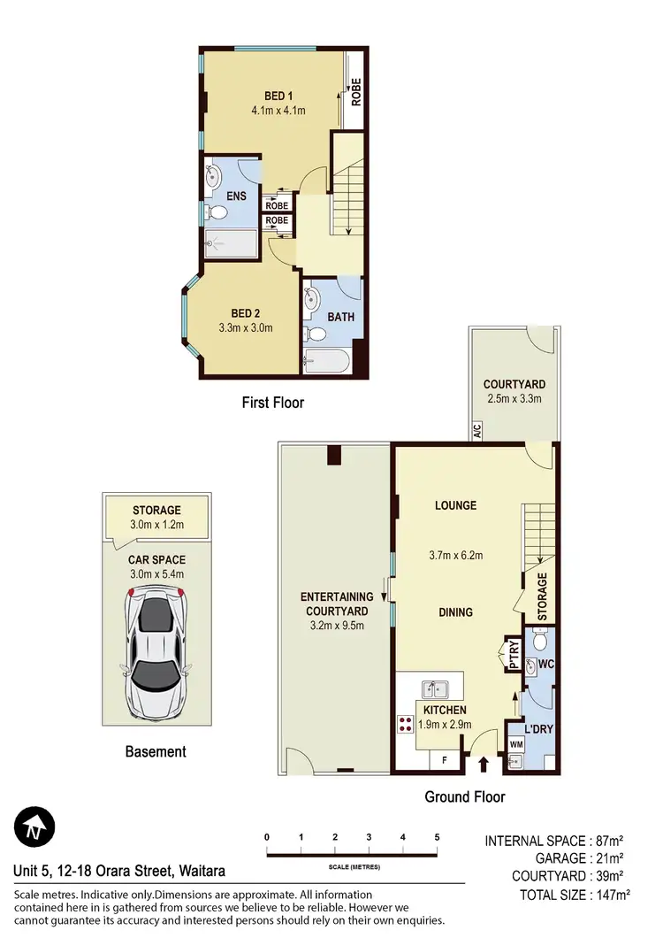 Floorplan of Homely apartment listing, 5/12-18 Orara Street, Waitara NSW 2077