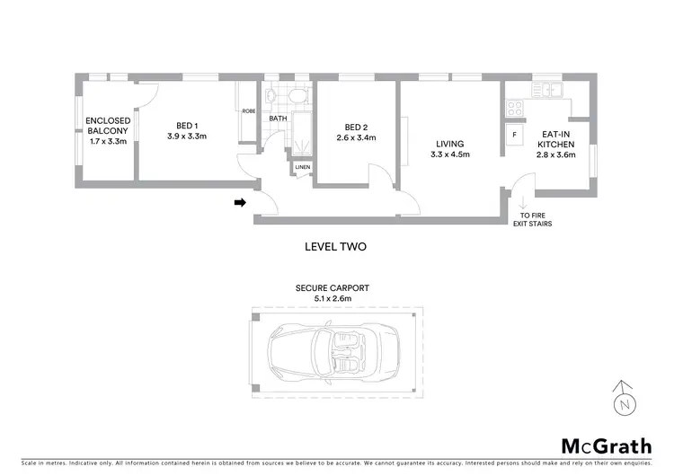 Floorplan of Homely apartment listing, 3/95 Penshurst Street, Willoughby NSW 2068