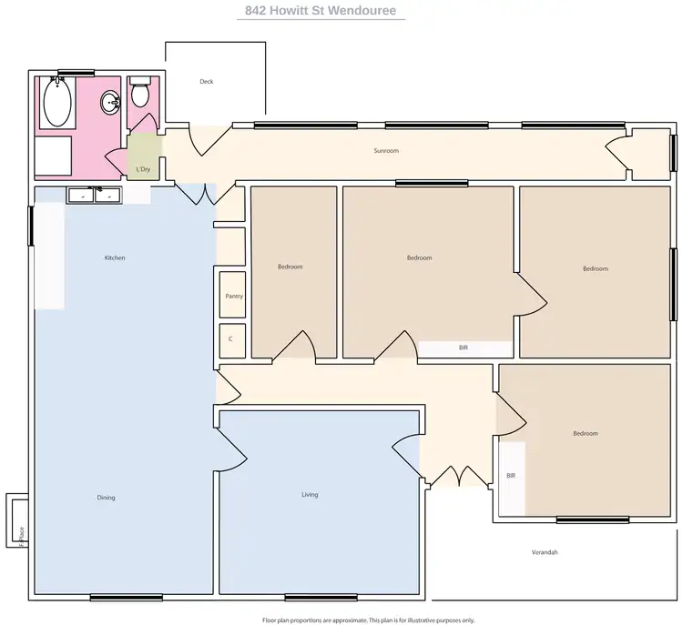 Floorplan of Homely house listing, 842 Howitt Street, Wendouree VIC 3355