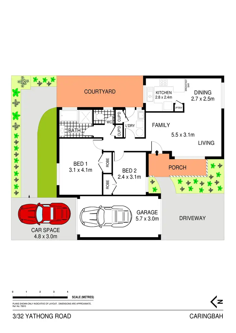 Floorplan of Homely villa listing, 3/32 Yathong Road, Caringbah NSW 2229