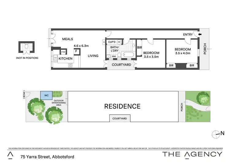Floorplan of Homely house listing, 75 Yarra Street, Abbotsford VIC 3067