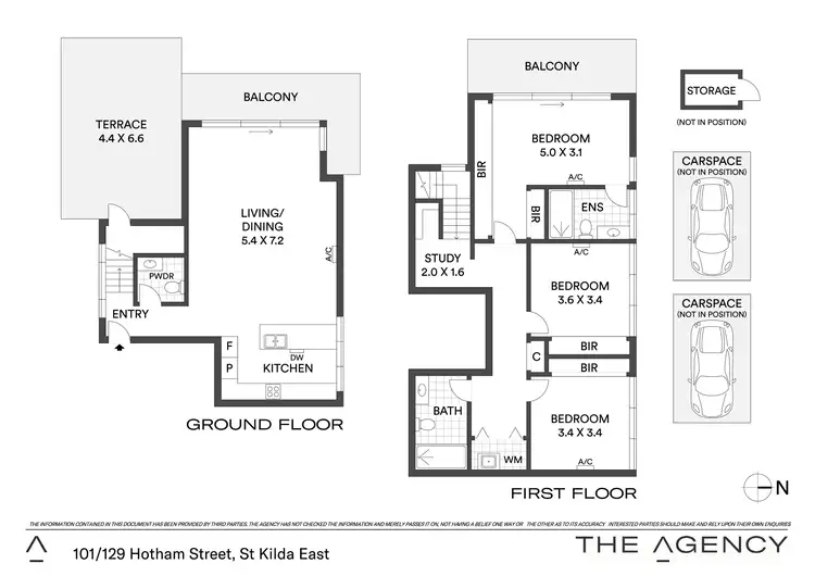Floorplan of Homely apartment listing, 101/129 Hotham Street, St Kilda East VIC 3183