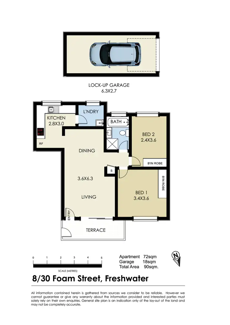 Floorplan of Homely apartment listing, 8/30 Foam Street, Freshwater NSW 2096