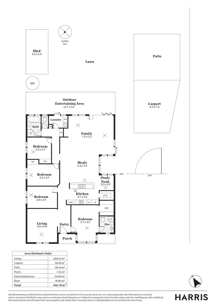 Floorplan of Homely house listing, 5 Turnbull Court, Woodside SA 5244