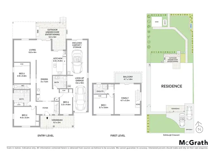 Floorplan of Homely house listing, 4 Edinburgh Crescent, Woolooware NSW 2230