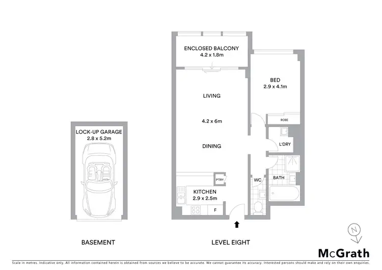 Floorplan of Homely apartment listing, 74/7-15 Jackson Avenue, Miranda NSW 2228