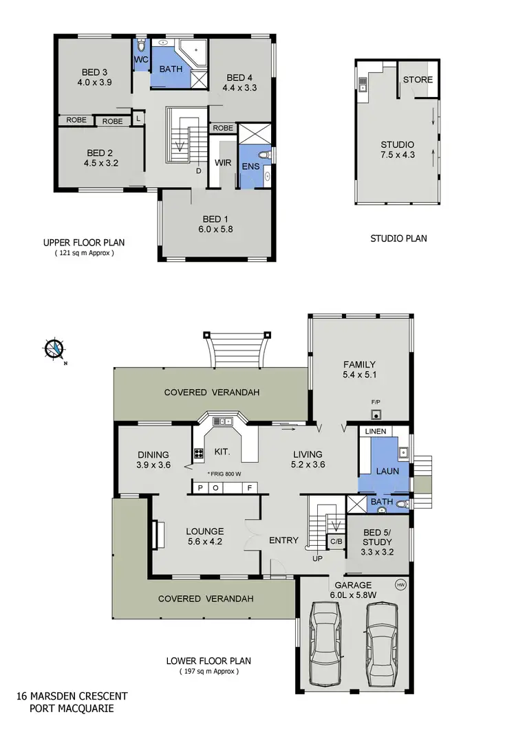 Floorplan of Homely house listing, 16 Marsden Crescent, Port Macquarie NSW 2444