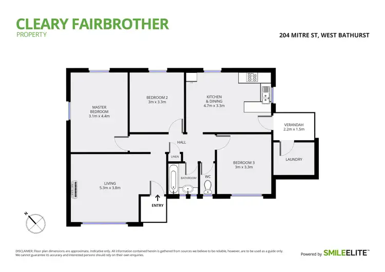 Floorplan of Homely house listing, 204 Mitre Street, West Bathurst NSW 2795